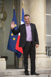 Zbigniew Gutkowski, skipper jachtu ENERGA z wizytą u prezydenta Francji François Hollande?a