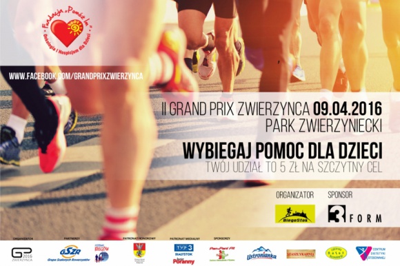 Pobiegnij w Grand Prix Zwierzyńca i pomóż maluchom z Hospicjum LIFESTYLE, Sport - 9 kwietnia, już po raz trzeci w tym roku biegacze zameldują się na starcie drugiej edycji Grand Prix Zwierzyńca.