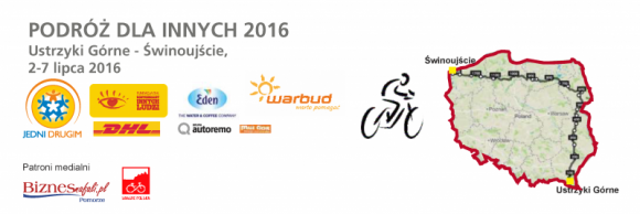 RUSZA „PODRÓŻ DLA INNYCH 2016” LIFESTYLE, Sport - Rusza II edycja rowerowej akcji charytatywnej „Podróż dla Innych 2016” na rzecz podopiecznych fundacji – Dostrzegamy Innych Ludzi oraz Jedni Drugim.