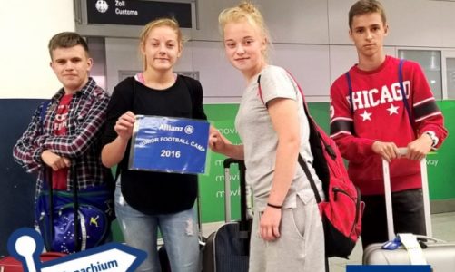 Spotkanie polskiej młodzieży z piłkarzami FC Bayern Monachium
