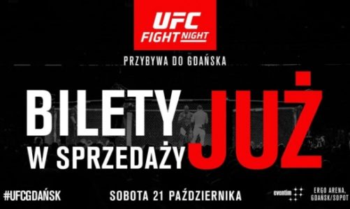 Bilety na galę UFC Gdańsk
