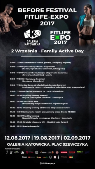 PRZYJDŹ I POMÓŻ – SOBIE I INNYM. FAMILY ACTIVE DAY W GALERII KATOWICKIEJ LIFESTYLE, Sport - Na Family Active Day, który odbędzie się 2 września, Galeria Katowicka zaprasza na Plac Szewczyka. Zaplanowano szereg aktywności, konkursów, zabaw i nietypowych konkurencji, a także bezpieczny tor Crossfit dla najmłodszych. Gościem specjalnym będzie „Warszawski Koks”.