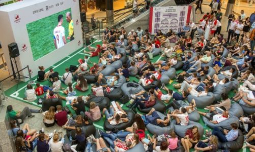 Trzypoziomowa strefa kibica w samym centrum Krakowa