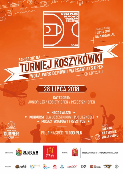 Sport, gwiazdy i wspaniała atmosfera, czyli Otwarte Mistrzostwa Warszawy LIFESTYLE, Sport - Świetna gra, ogrom emocji i niesamowity sportowy klimat – już 28 lipca w Wola Parku odbędzie się druga edycja Ulicznego Turnieju Koszykówki 3x3.