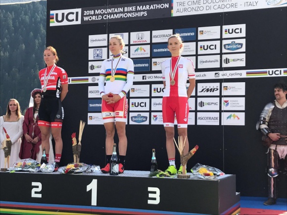 Maja Włoszczowska trzecia na Mistrzostwach Świata w maratonie MTB LIFESTYLE, Sport - 15 września, Auronzo, Włochy.