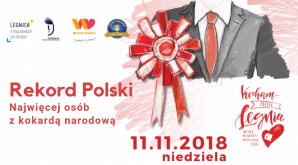 Podczas meczu Miedź Legnica vs. Arka Gdynia będą bić niepodległościowy rekord LIFESTYLE, Sport - W setną rocznicę odzyskania przez Polskę niepodległości, 11 listopada 2018 roku mieszkańcy Legnicy podejmą się oficjalnej próby bicia Rekordu Polski na najwięcej osób z przypiętą kokardą narodową.