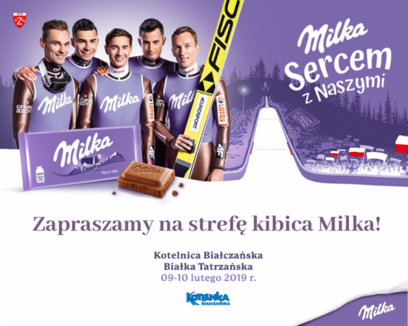 Fioletowa Strefa Kibica Milka na stoku w Białce Tatrzańskiej! LIFESTYLE, Sport - Milka w ramach kampanii "Sercem z Naszymi" przygotowała szereg atrakcji skierowanych do wszystkich polskich kibiców. Jedną z nich są wyjątkowe Strefy Kibica na stokach narciarskich, w tym na stoku w Białce Tatrzańskiej.