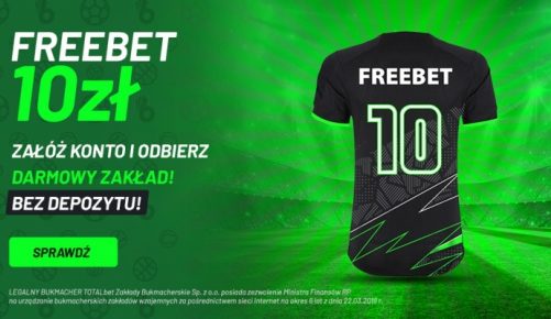 Darmowy zakład za rejestrację w TOTALbet
