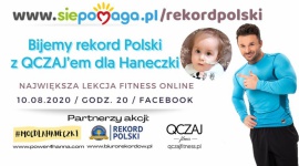 Ustanawiają Rekord Polski z Qczajem w szczytnym celu dla Haneczki
