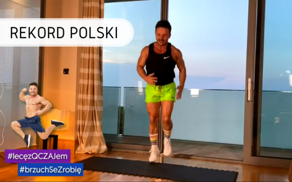 Razem z Qczajem ustanowili Rekord Polski na największą lekcję fitness online LIFESTYLE, Sport - Rekord Polski na największą lekcję fitness online został ustanowiony 10 sierpnia 2020 roku online, przez aż 717 osób. Rekordową lekcję fitness online poprowadził znany trener personalny i motywator Daniel Józek QCZAJ.